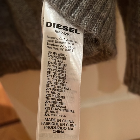 Girl Diesel Wool Cardigan size 6y - Picture 7 of 7